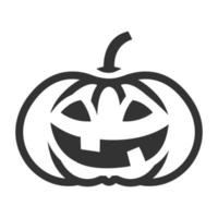 Black and white icon pumpkin vector