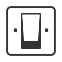 Black and white icon electric switch vector