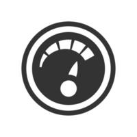 Black and white icon dashboard vector