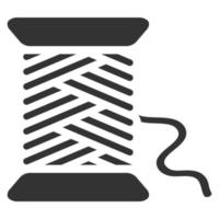 Black and white icon yarn vector