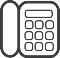 Telephone thin line icon, Business icon set. png