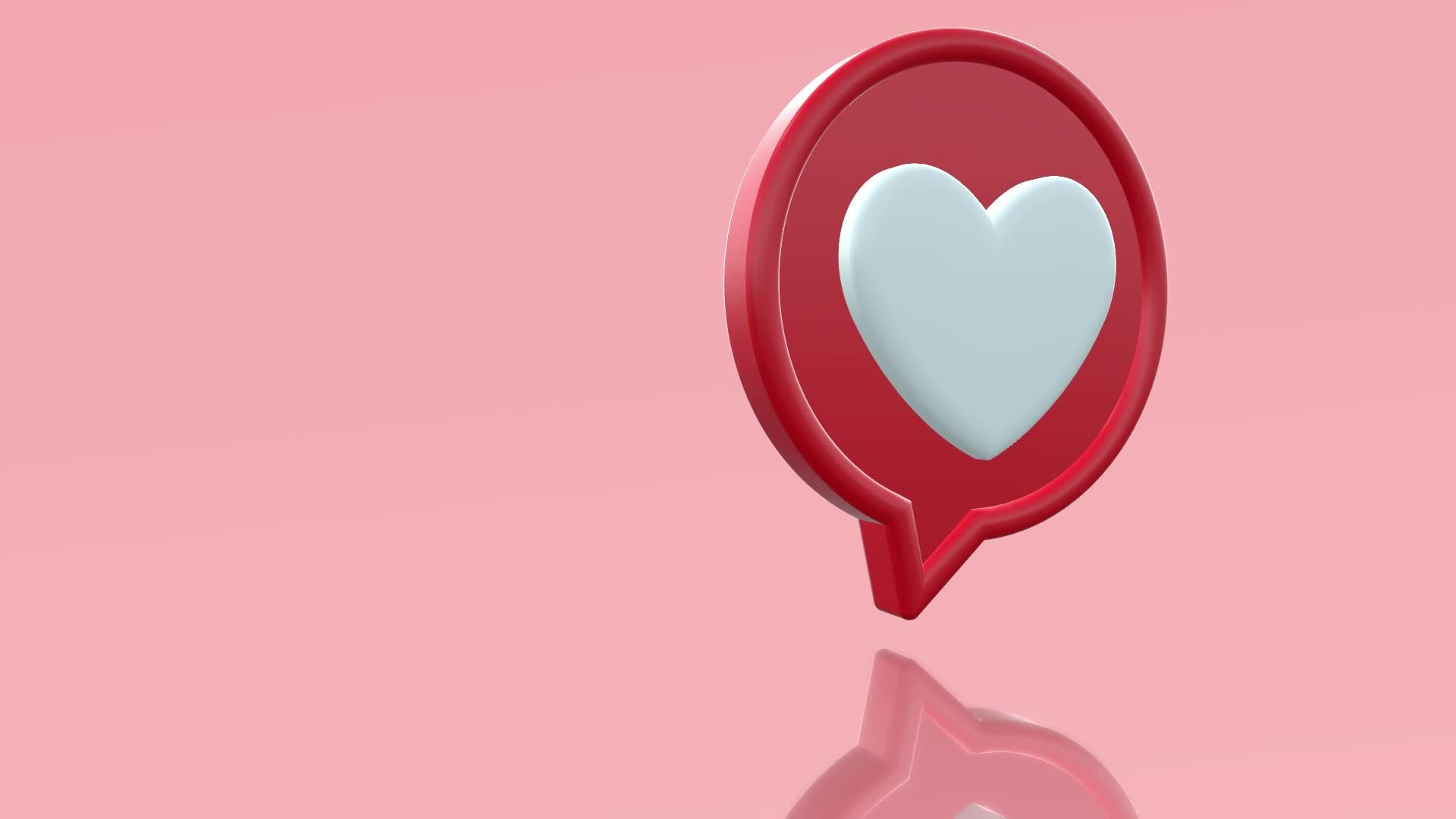 3d love heart speech bubble animation 14031955 stock video at vecteezy