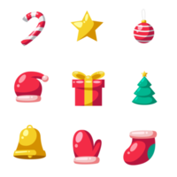 Natale decorazioni impostato png