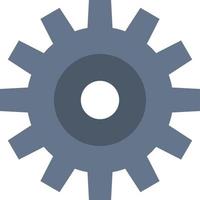 Gear Setting Wheel Cogs  Flat Color Icon Vector icon banner Template