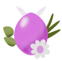 Easter egg purple with decor. png