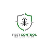 vector de diseño de logotipo de hormiga de control de plagas