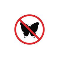 No butterfly symbol. No insect symbol vector