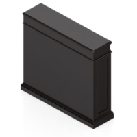 Isometric Cabinet 3D render png