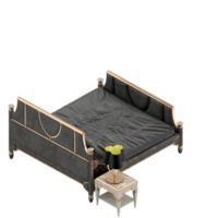 isometrico Camera da letto 3d rendere png