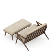 conjunto de mesa isométrica renderização 3d png