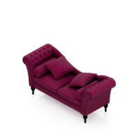 sillón isométrico aislado 3d render png