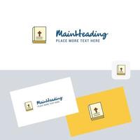 Holy Bible vector logotype with business card template Elegant corporate identity Vector