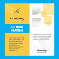 Ringing bell Company Brochure Title Page Design Company profile annual report presentations leaflet Vector Background