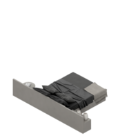 isometrisches schlafzimmer 3d rendern png