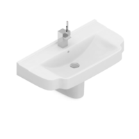 Isometric bathroom items 3D isolated render png