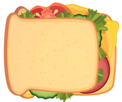 Sandwich trasparente sfondo png