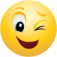 strizzando l'occhio emoticon giallo colore png