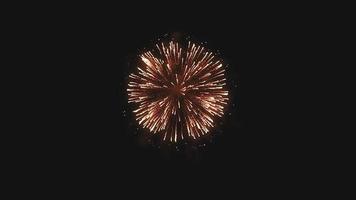 nieuw jaar viering met vuurwerk video