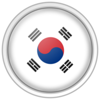 söder korea cirkel flagga png