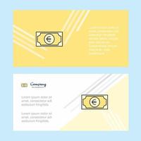 Euro abstract corporate business banner template horizontal advertising business banner vector