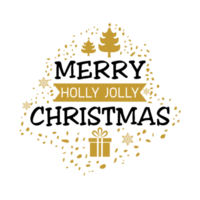 houx jolly joyeux noël png