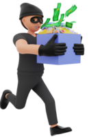 Social media scam 3D character illustration png