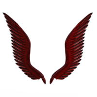asas de anjo renderização 3d isolada png