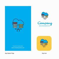 Network communication Company Logo App Icon and Splash Page Design Creative Business App Design Elements vector