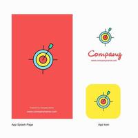 Dart game Company Logo App Icon and Splash Page Design Creative Business App Design Elements vector