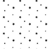 Hand drawn seamless pattern with stars in doodle style. Wrapping paper with stars. Vector fabric texture illustration.