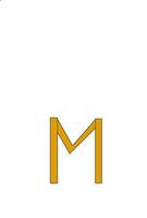 M text logo vector