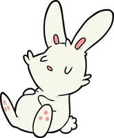 Cartoon cute rabbit vector