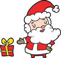 Cartoon santa claus vector