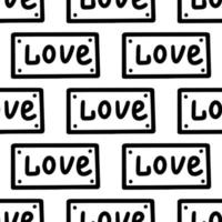 Love seamless pattern vector