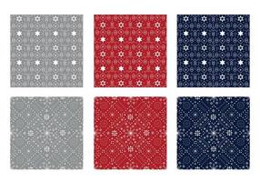 Christmas classical patterns vector