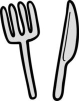 Cartoon cute utensils vector