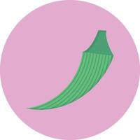 Ilustración de vector de ladyfinger sobre un fondo. Símbolos de calidad premium. Iconos vectoriales para concepto y diseño gráfico.