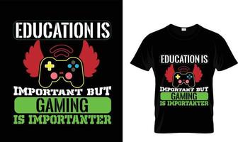 Education is important but...T-shirt design template vector