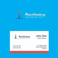 Vector logo Design with business card template Elegant corporate identity Vector