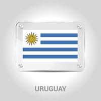 vector de diseño de bandera de uruguay