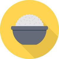 rice bowl vector illustration on a background.Premium quality symbols.vector icons for concept and graphic design.