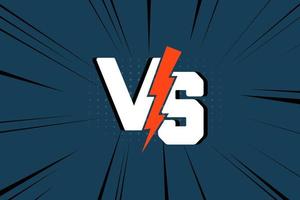 Versus screen. Vs battle or duel. Vector background