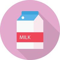 ilustración de vector de paquete de leche en un fondo. símbolos de calidad premium. iconos vectoriales para concepto y diseño gráfico.