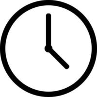 reloj, icono de vector. vector