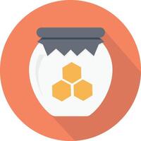 honey jar vector illustration on a background.Premium quality symbols.vector icons for concept and graphic design.