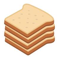 bread vector illustration on a background.Premium quality symbols.vector icons for concept and graphic design.