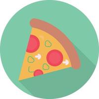 ilustración de vector de pizza en un fondo. símbolos de calidad premium. iconos vectoriales para concepto y diseño gráfico.