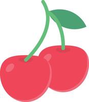 cherry vector illustration on a background.Premium quality symbols.vector icons for concept and graphic design.