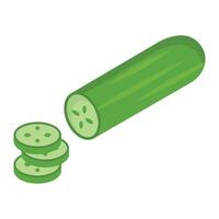 Ilustración de vector de pepino en un fondo. Símbolos de calidad premium. Iconos vectoriales para concepto y diseño gráfico.