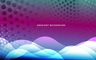 Abstract wave shape gradient modern background vector